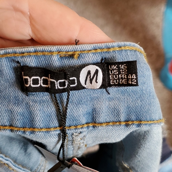 Boohoo Maternity under the bump skinny jeans sz 12 - Picture 8 of 14